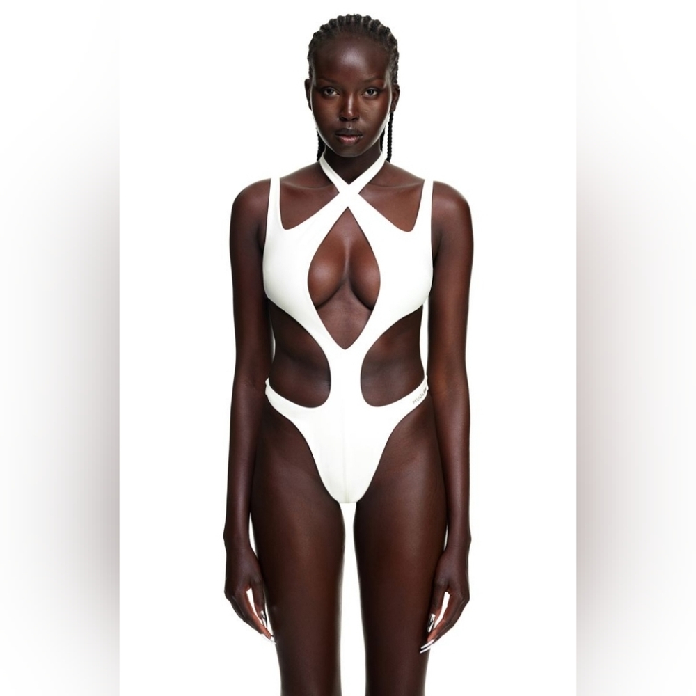 H&M Mugler Swimsuit (White)